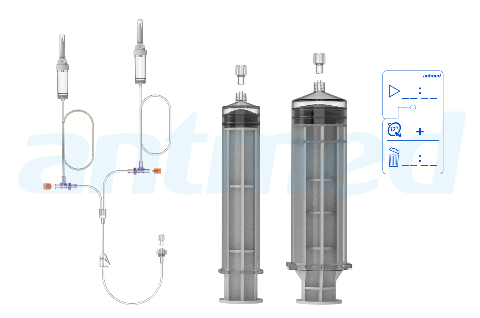 12hours Multi-patient syringe system