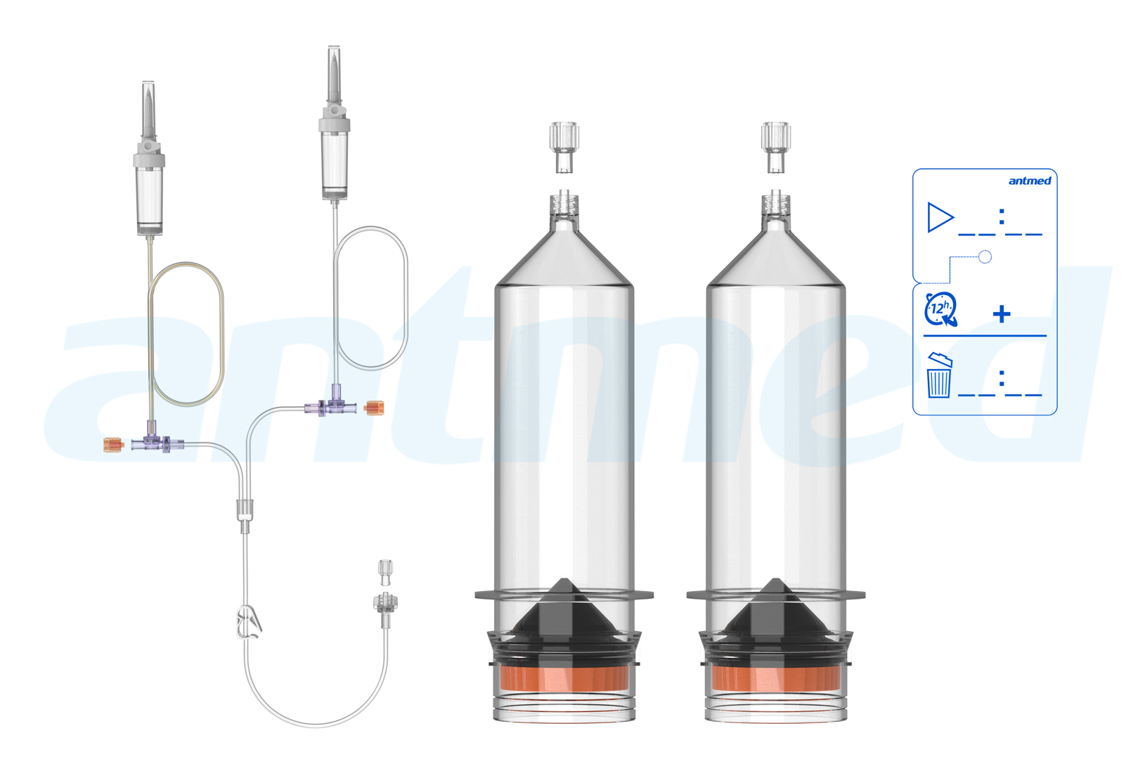12hours Multi-patient syringe system